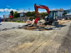 沖縄県那覇市 建物解体工事 基礎解体